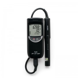 Medidor portátil de pH/CE/TDS impermeable (rango bajo) HANNA - HI991300