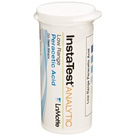 Tiras de prueba de ácido peracético único, alcance de baja gama, 0 – 50ppm marca LaMotte - 3000LR