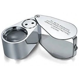 Lupa 40X 25mm de Metal 