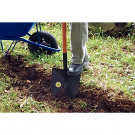 Pala punta huevo con mango de madera de 71 cm