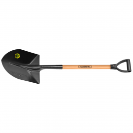 Pala punta huevo con mango de madera de 71 cm