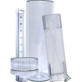 Pluviómetro de precisión con soporte de montaje (14" para todos los climas) Marca Stratus