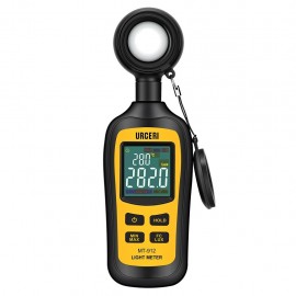 Medidor Digital de luz Medidor de temperatura ambiente con alcance de hasta 200.000 Lux URCERI - MT-912