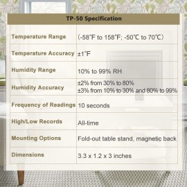 Termohigrometro Digital ThermoPro - TP50
