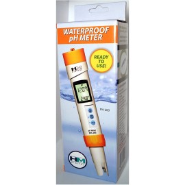 Medidor digital impermeable de profundidad, 0-14 PH y temperatura HYDROFARM - PH-200