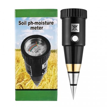 Medidor de Suelo 2 En 1 PH y Humedad Conico Tierra Jardin