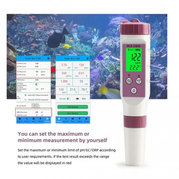 Medidor 7 En 1 Ph Temp Orp Ec Tds Salinidad S.g App Bluetooth
