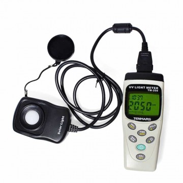 Tenmars TM-208 Medidor 3 en 1, Energía Solar, Rayos UV y Luminosidad