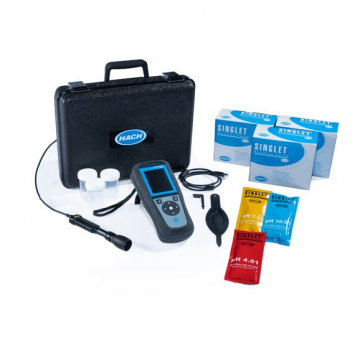 Multíparametro portátil HQ4100 con electrodo de pH de gel PHC201 - cable de 1 m