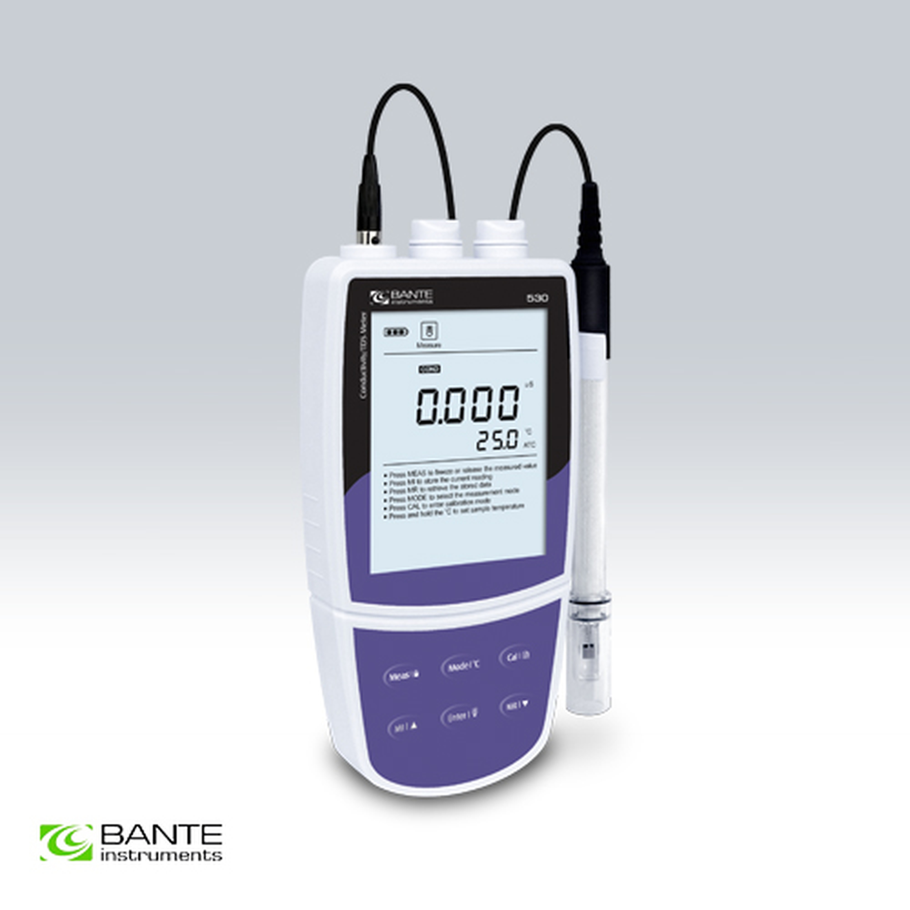 Medidor portátil de conductividad / TDS BANTE 530