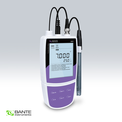 Medidor portatil de pH/iones Bante320