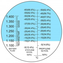 Refractómetro para baterías TEKCOPLUS - RETK-66